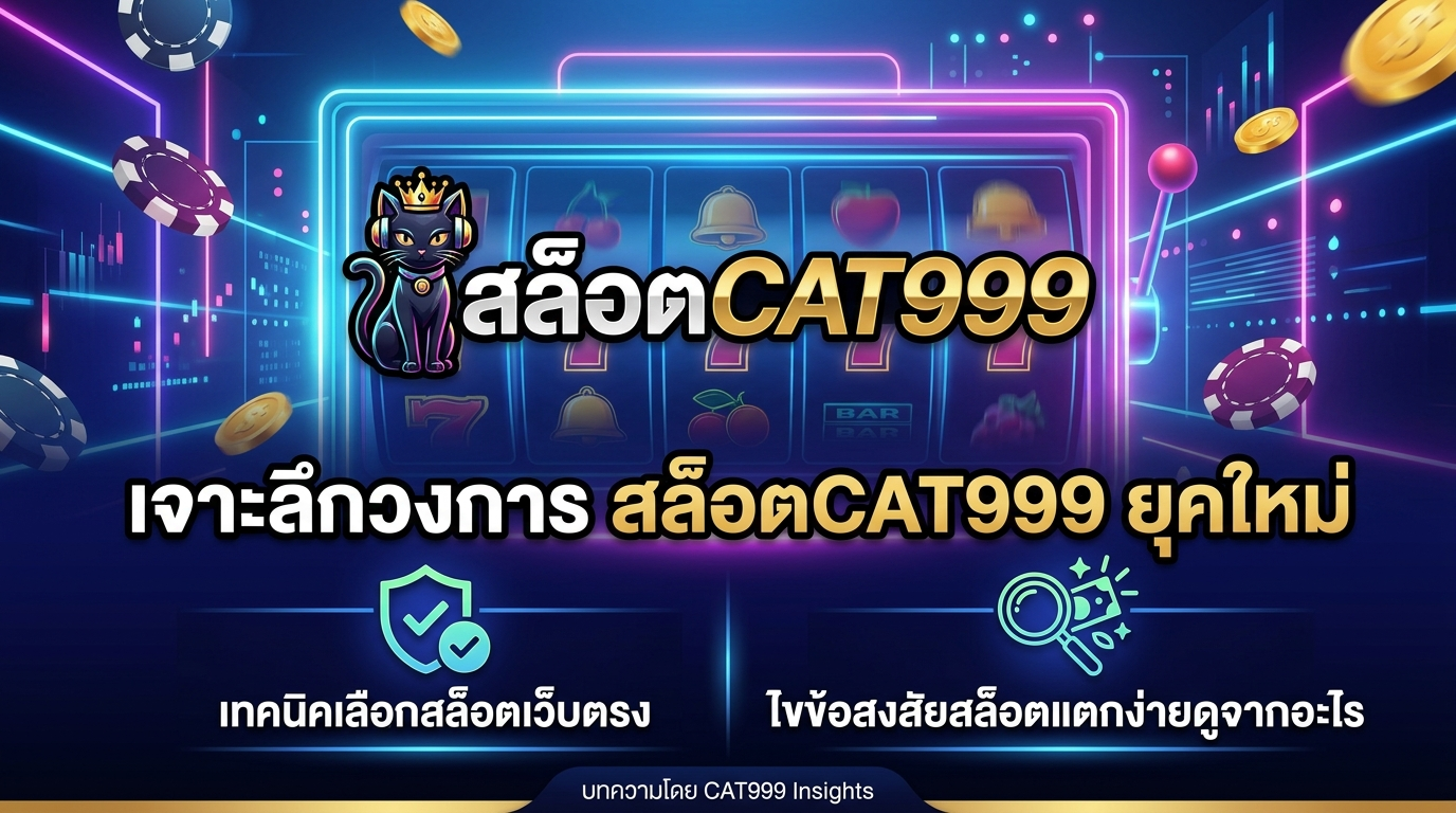เจาะลึกวงการ_สล็อตCAT999_ยุคใหม่