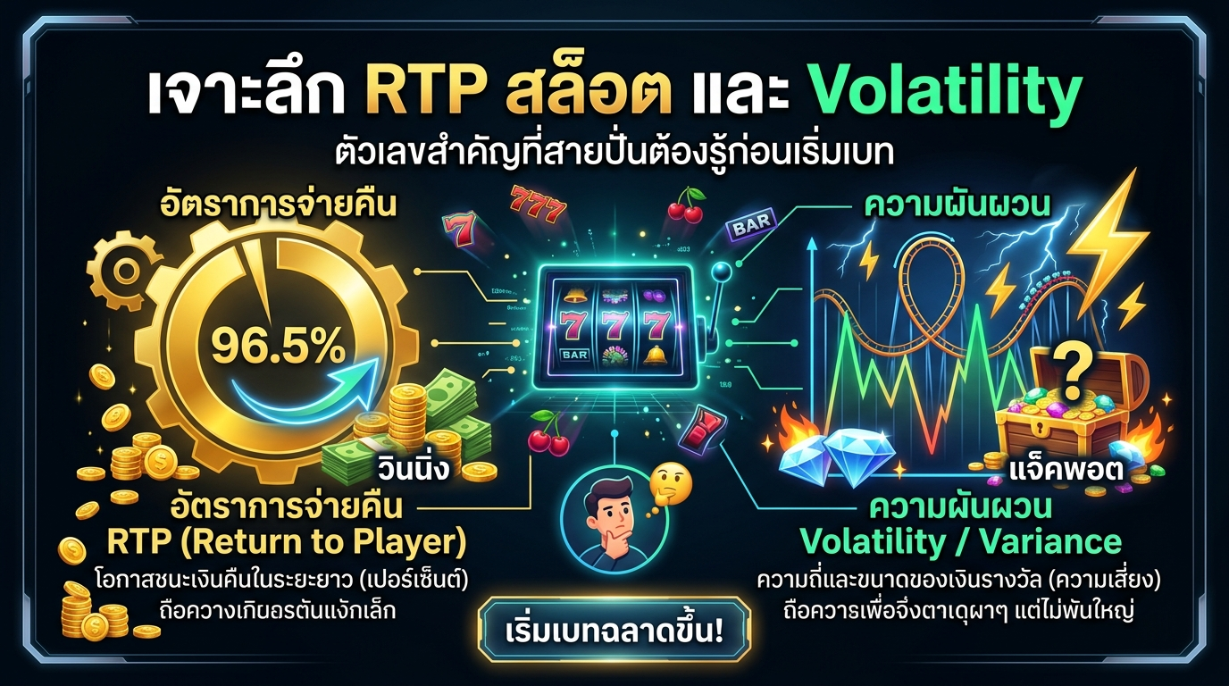 เจาะลึก-RTP-สล็อต-และ-Volatility